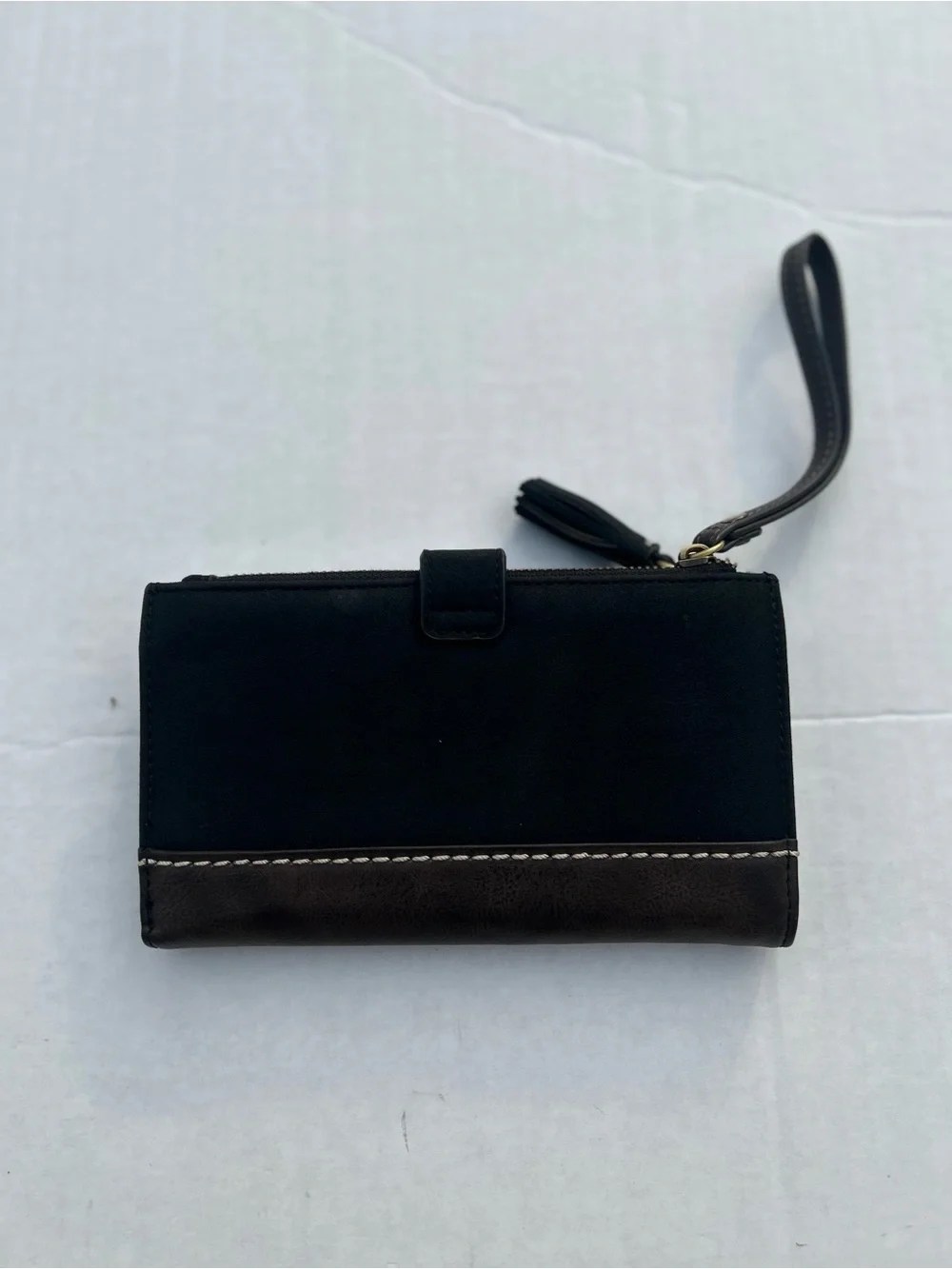 Maurice’s Classic Black and Brown Wristlet Wallet